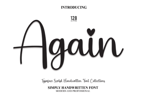 Again: A Modern Handwritten Font for Digital Branding