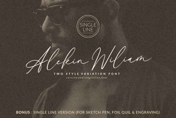 Alekin Wiliam: A Script Font for Creative Crafters