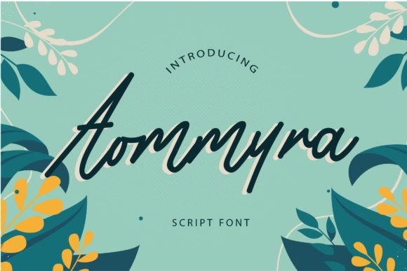 Aommyra Script Font for Handmade Labels & Elegant Printables