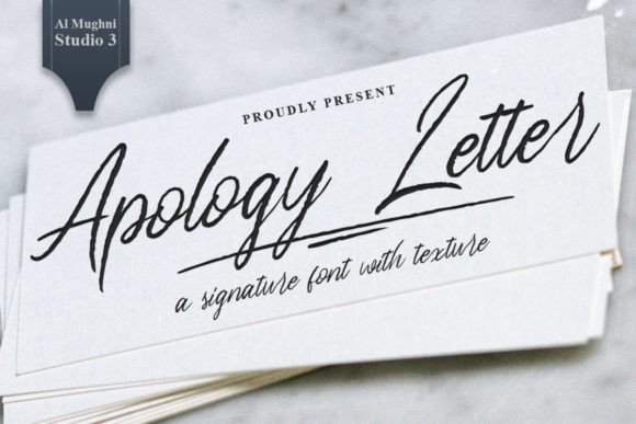 Apology Letter: A Signature Script Font for Warm, Modern Branding