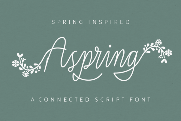 Aspring: A Spring-Inspired Script Font for Editorial Warmth