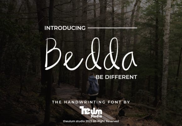 Bedda: A Friendly Handwritten Font for Warm Digital Experiences