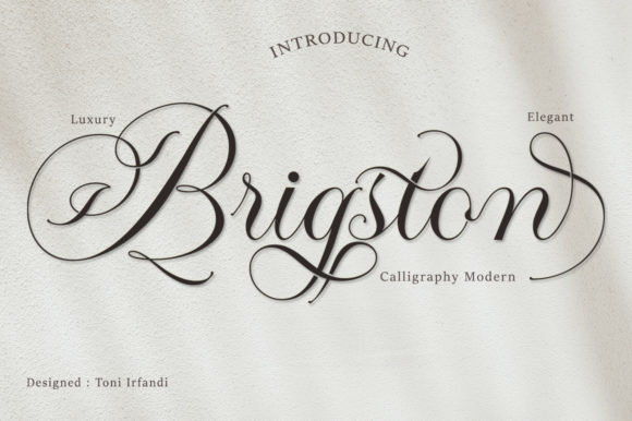 Brigston: A Timeless Script Font for Crafters and Designers