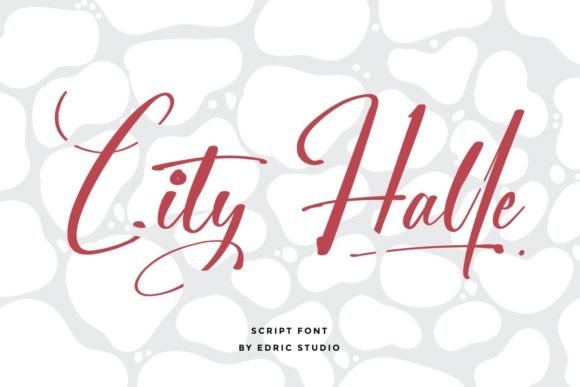 City Halle: A Refined Script Font for Polished Branding