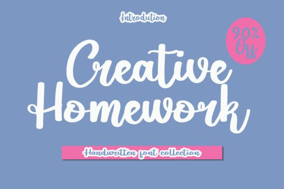 Creative Homework: A Handwritten Font for Editorial Warmth
