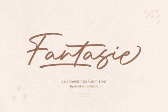 Fantasie: A Handwritten Script Font with Quiet Confidence