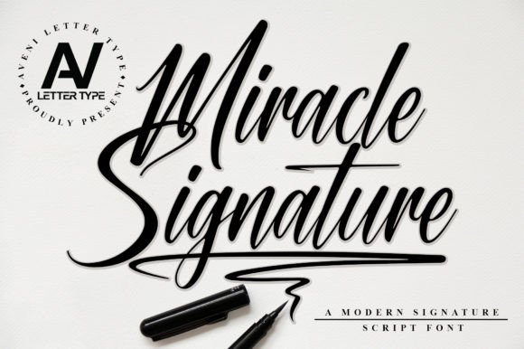 Miracle Signature: A Modern Script Font for Scroll-Stopping Brand Content