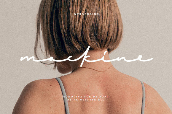Mockine: A Natural Monoline Script Font for Handmade Creators