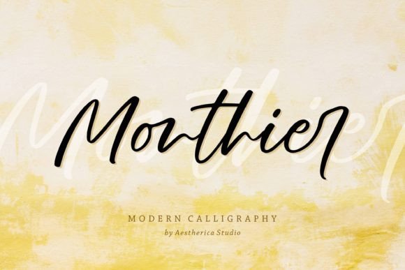 Monthier: A Modern Handwritten Typeface for Editorial Design