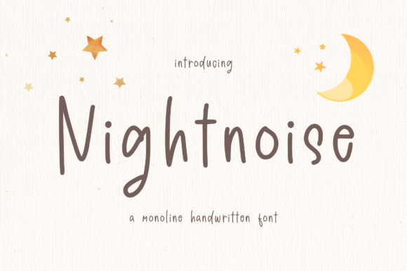 Nightnoise: A Handwritten Font That Feels Like a Warm Welcome