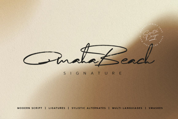 Omaha Beach: A Graceful Script Font for Brand Elegance