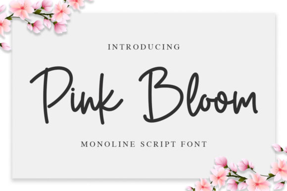 Pink Bloom: A Handwritten Font for Gentle Editorial Moments