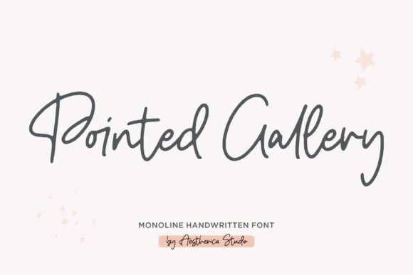 Pointed Gallery: A Modern Handwritten Font for Digital Branding