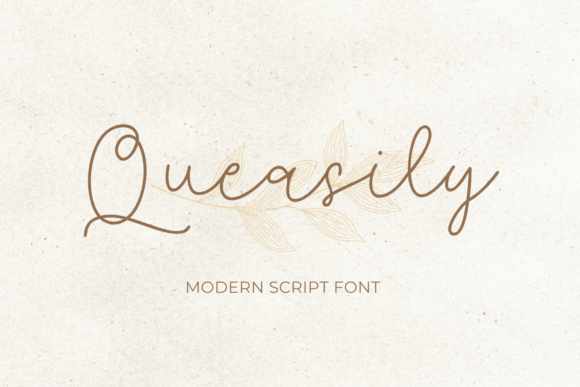Queasily Font: Elegant Simplicity for Small Business Branding