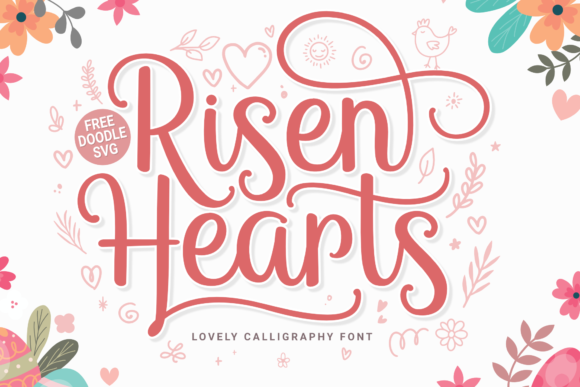 Risen Hearts Font: A Timeless Script for Handmade Creators