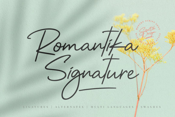 Romantica Signature: A Graceful Script Font for Campaign Headlines