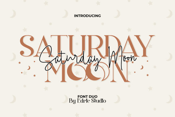 Saturday Moon: A Modern Script & Serif Font Duo for Real Branding