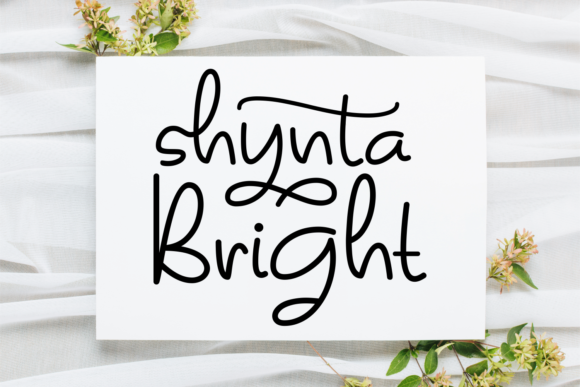 Shynta Bright: A Delicate Handwritten Font for Digital Charm