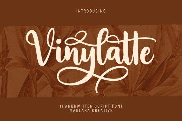 Vinylatte Script Font for Crafters and Designers