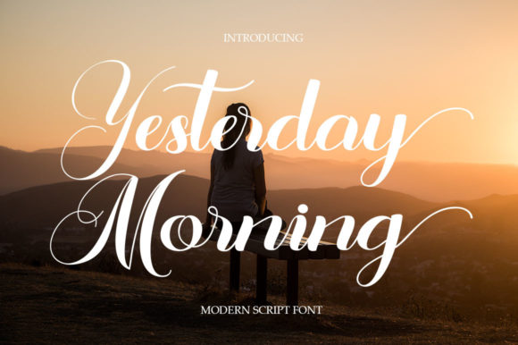 Yesterday Morning Script Font for Handmade Creators